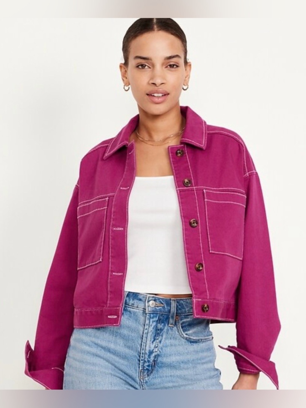 NWT GAP Crop Utility Jacket